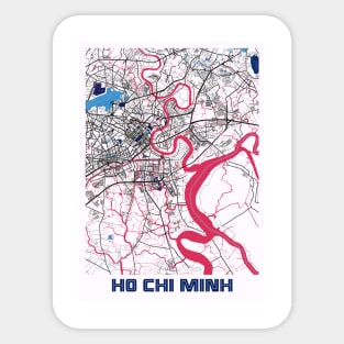 Ho Chi Minh - Vietnam MilkTea City Map Sticker